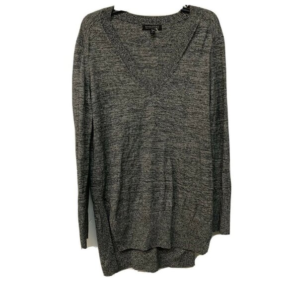 Banana Republic Gray Marled Cashmere Blend Pullover Tunic Sweater - Picture 1 of 4
